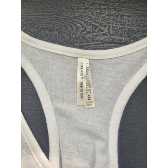 Y2k Color Story Lacey Ruffle Tank Top Size S White Preppy Fairy Ethereal Dainty - Picture 4 of 7